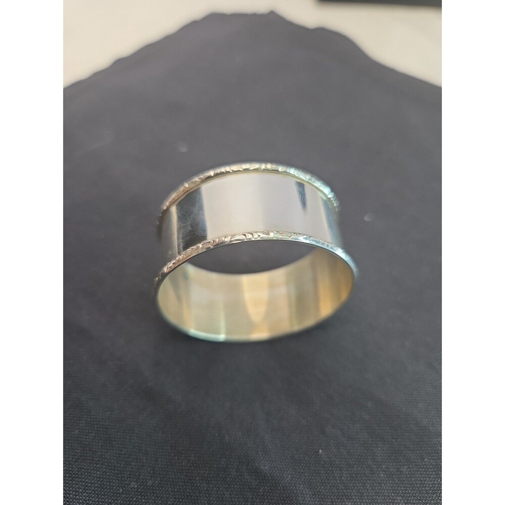 Vintage Lunt Sterling Silver Napkin Ring Pattern 760 Scroll 10g  with Engraving